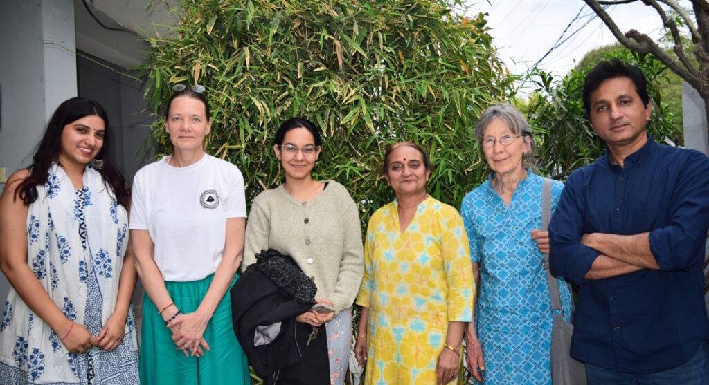 Hindi students with Hindi Hour teachers in March 2025